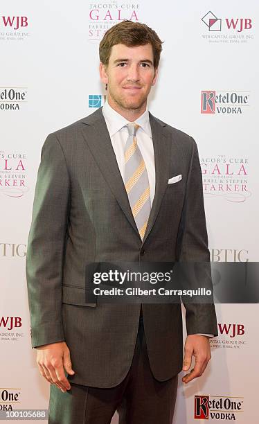 Eli Manning attends the Dream Big gala to raise awareness for the fight against canvan disease in childrenat Pier Sixty at Chelsea Piers on May 20,...