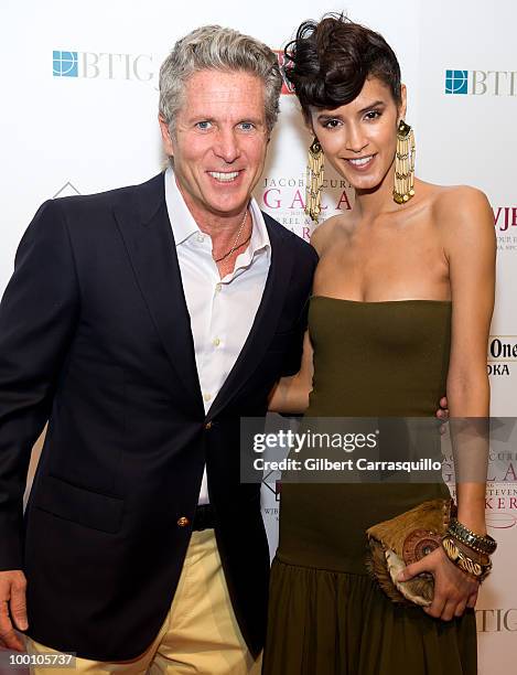 Personality Donny Deutsch and Jaslene Gonzalez, winner of America's Next Top Model cycle 8 attend the Dream Big gala to raise awareness for the fight...