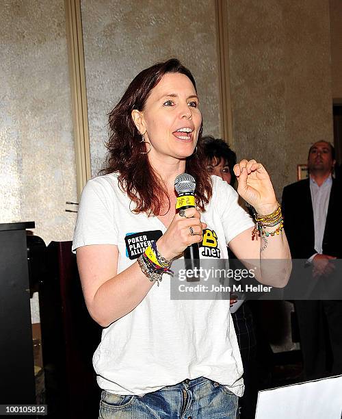 Annie Duke attends her poker tournament to benefit After-School All Stars at the Commerce Casino on May 20, 2010 in Commerce, California.