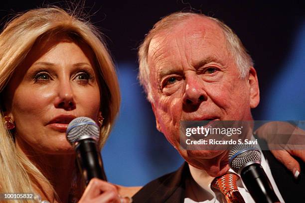 Madeleine Pickens and T. Boone Pickens attend a Celebration of America's Heritage at the National Musuem of the American Indian on May 20, 2010 in...