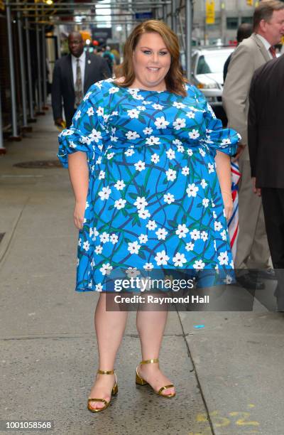 Actress Chrissy Metz is seen walking in midtown on July 17, 2018 in New York City.