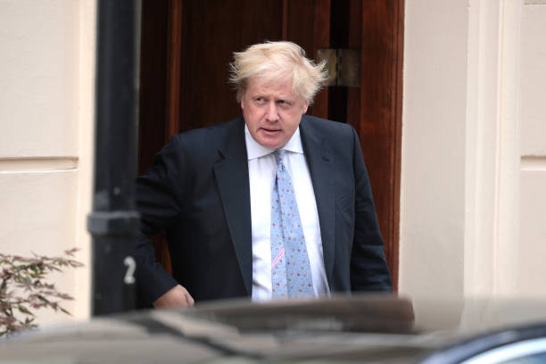 GBR: Boris Johnson MP Leaves Home