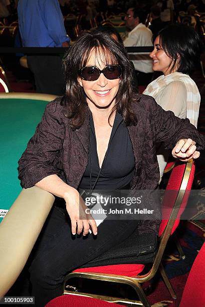 Actress Gina Hecht attends poker pro Annie Duke's poker tournament to benefit After-School All Stars at the Commerce Casino on May 20, 2010 in...