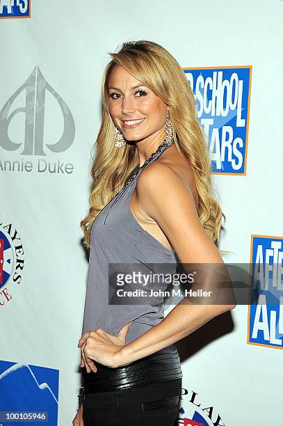 Actress Stacy Keibler attends poker pro Annie Duke's poker tournament to benefit After-School All Stars at the Commerce Casino on May 20, 2010 in...