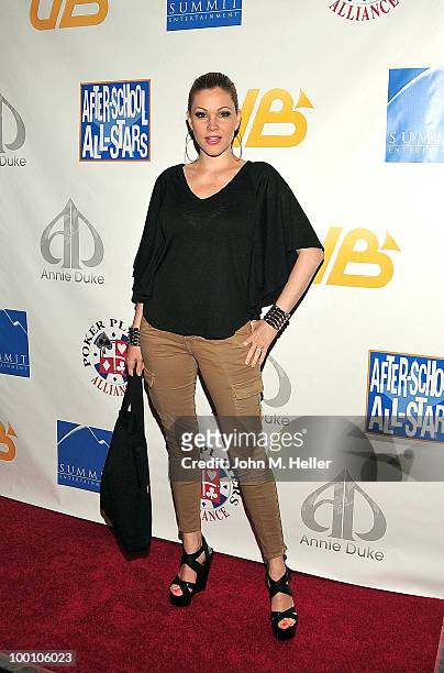 Actress Shanna Moakler attends poker pro Annie Duke's poker tournament to benefit After-School All Stars at the Commerce Casino on May 20, 2010 in...