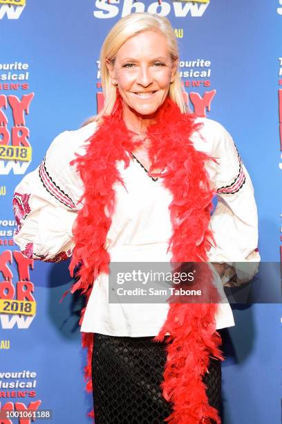 Jo Hall attends the opening of the Rocky Horror Show at Her Majesty's Theatre on July 18, 2018 in Melbourne, Australia.