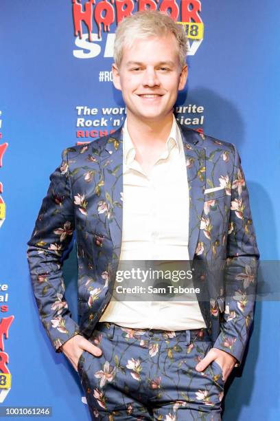 Joel Creasy attends the opening of the Rocky Horror Show at Her Majesty's Theatre on July 18, 2018 in Melbourne, Australia.