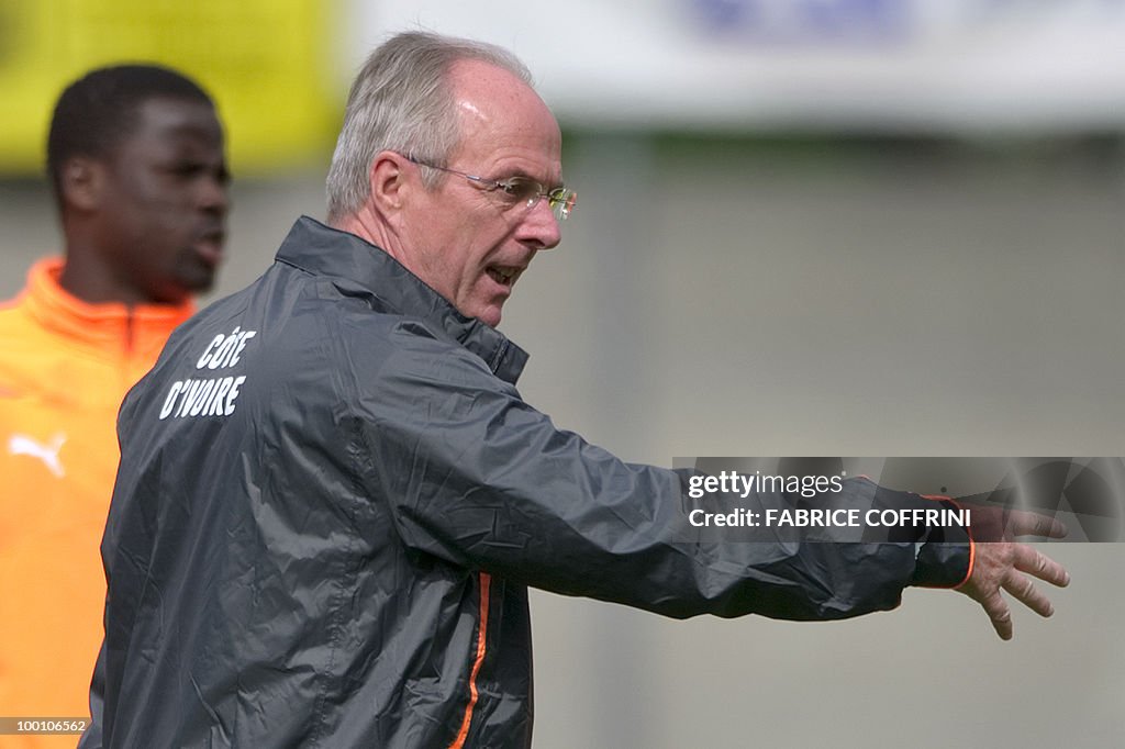 Ivory Coast team coach Sven Goran Erikss