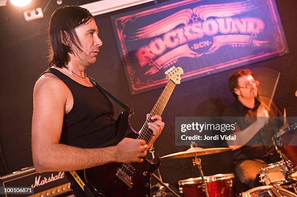 Gaston Iungman and Juan Colmenar of The Beautiful Taste perform on stage at Rocksound on May 20, 2010 in Barcelona, Spain.