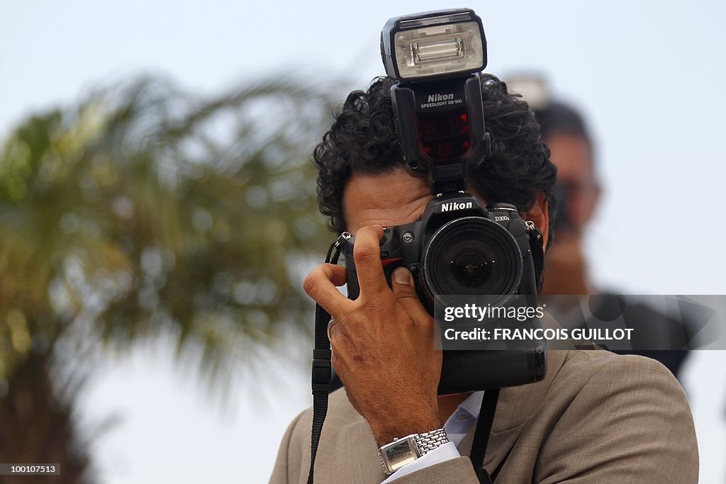 French actor Jamel Debbouze pretends to
