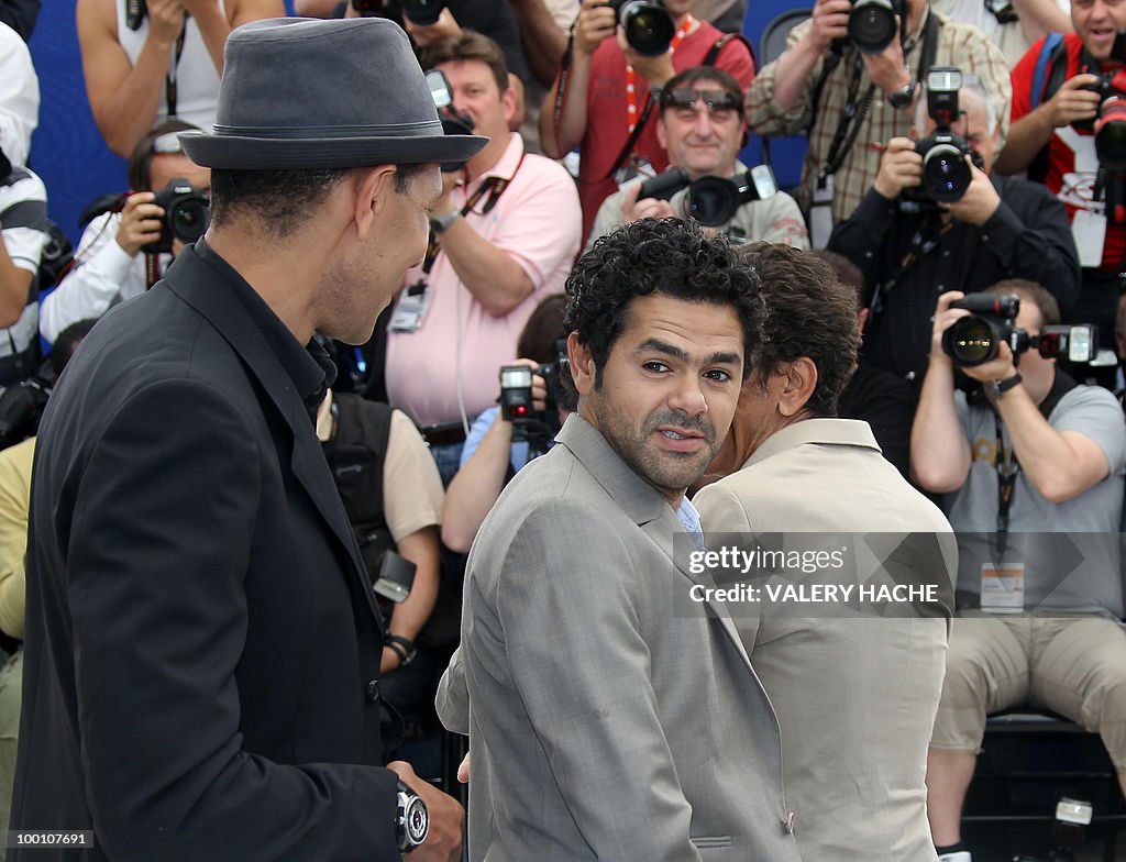 French actor Jamel Debbouze and French a