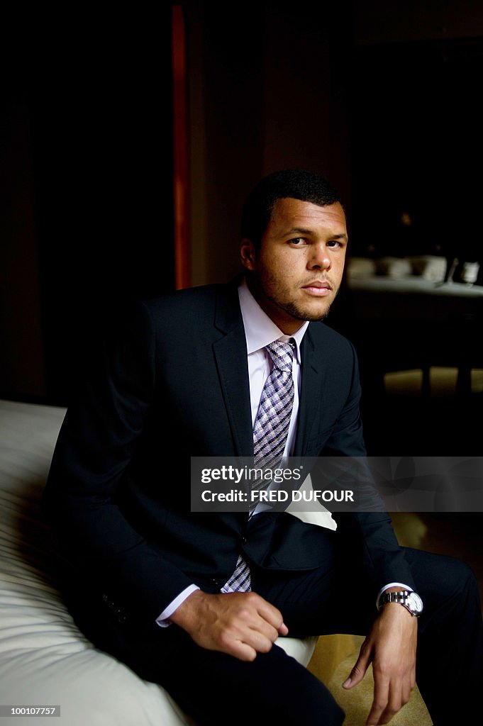 French tennis player Jo-Wilfrid Tsonga p