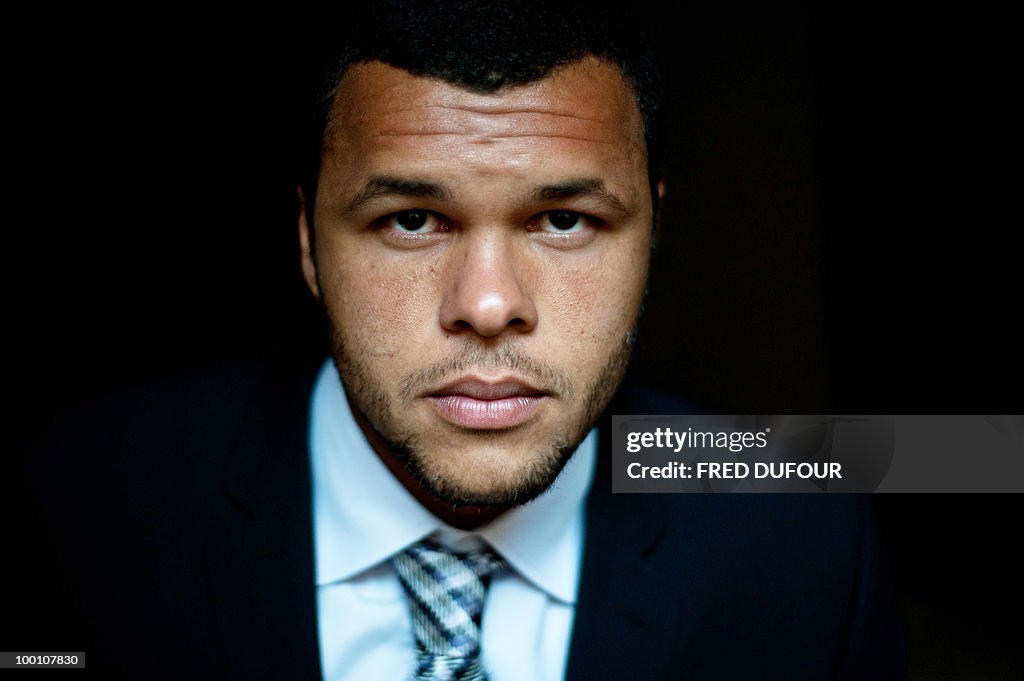 French tennis player Jo-Wilfrid Tsonga p