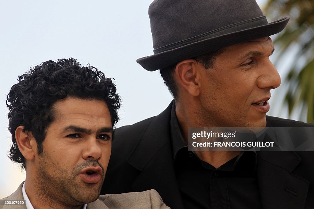 (From L) French actor Jamel Debbouze and