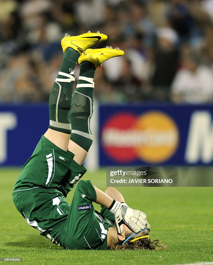 FFC Turbine Potsdam's goalkeeper Anna Fe