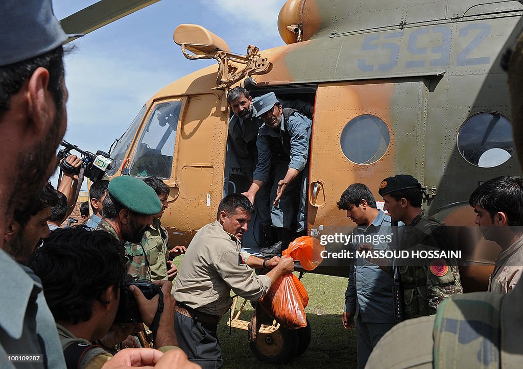 Afghan National Police (ANP) personnel t