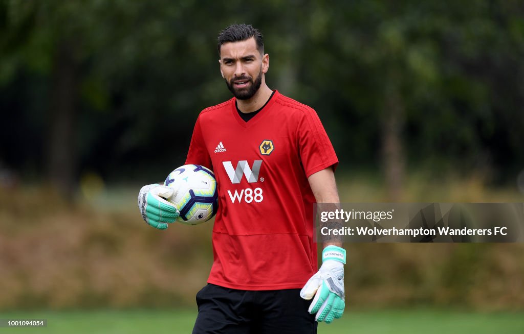First Day at Wolverhampton Wanderers for New Signings Raul Jimenez and Rui Patricio