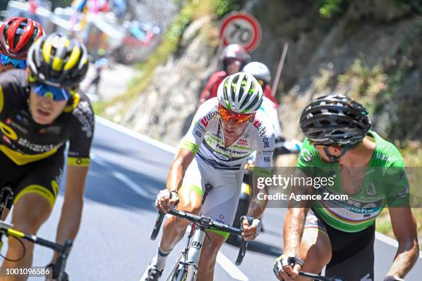 Warren Barguil of team FORTUNEO-SAMSIC, Peter Sagan of team BORA during the stage 11 of the Tour de France 2018 on July 18, 2018 in Albertville,...