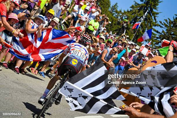 Julian Alaphilippe of team QUICK-STEP during the stage 11 of the Tour de France 2018 on July 18, 2018 in Albertville, France.