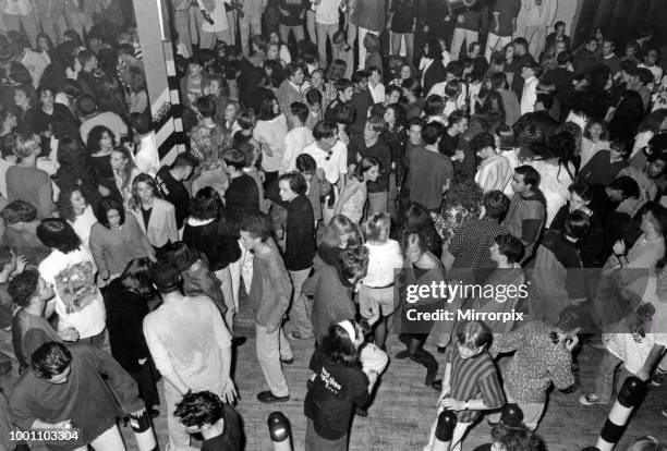 Dancing at the Hacienda nightclub, 1st October 1990.