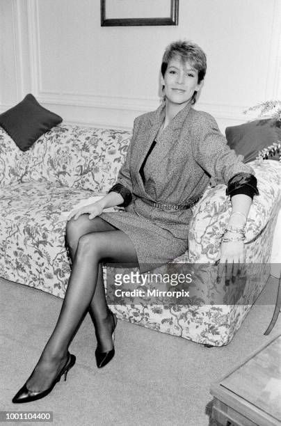 Jamie Lee Curtis, actor, pictured at Claridges Hotel in London. Jamie, daughter of actor Tony Curtis, is in London to promote her latest film Trading...
