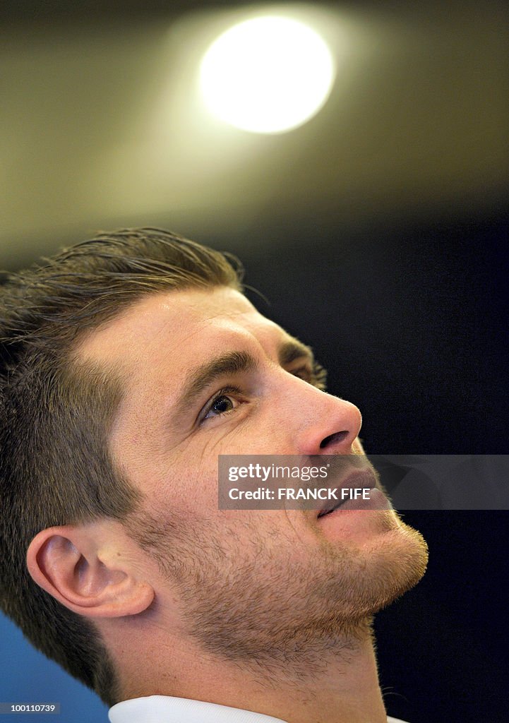 French football goalkeeper Cedric Carras