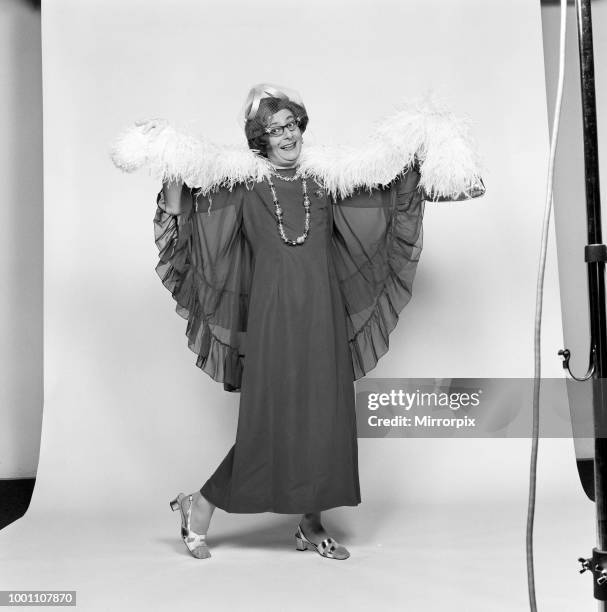Barry Humphries as Dame Edna Everage, 2nd October 1973.