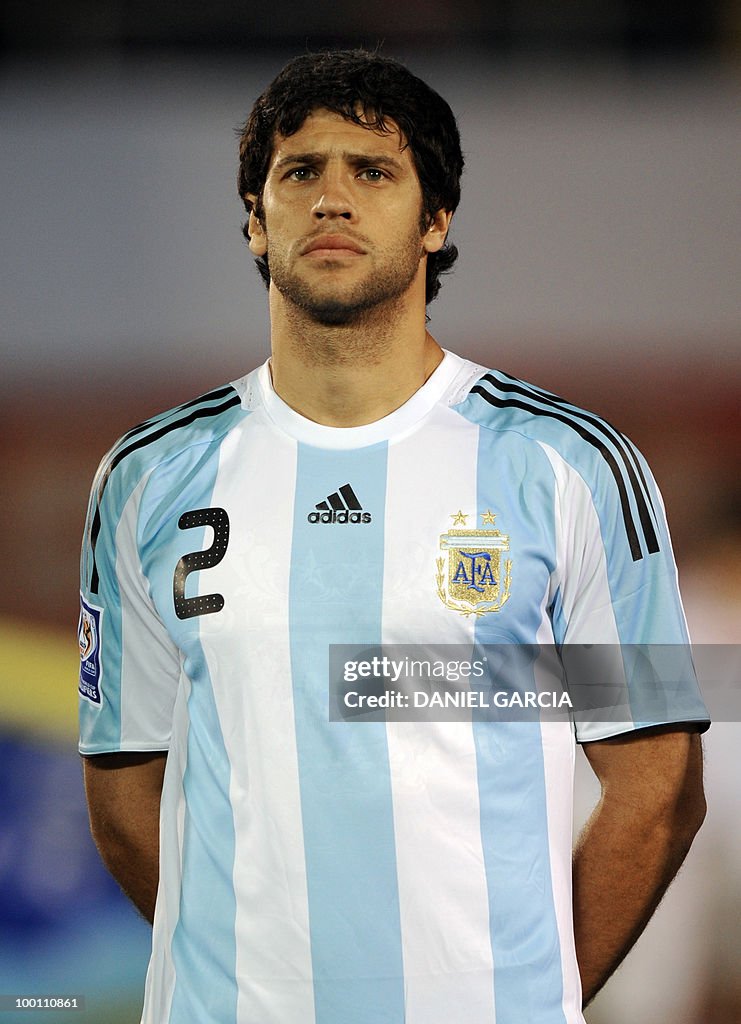 Argentina's defender Sebastian Dominguez