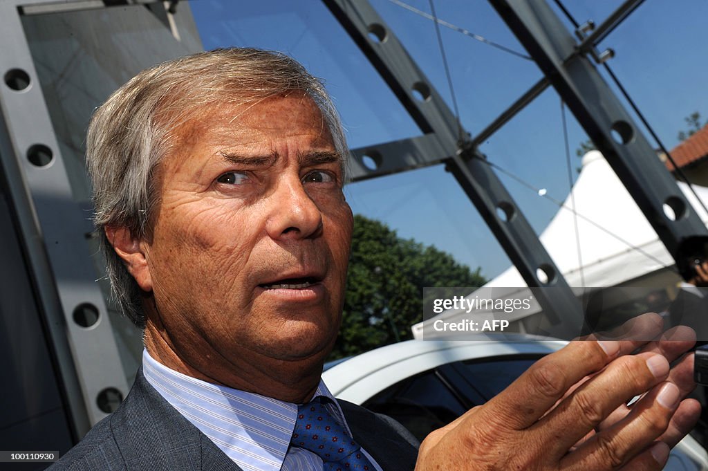 French billionaire Vincent Bollore speak