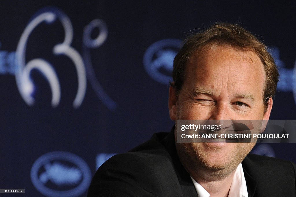 French director Xavier Beauvois blinks a