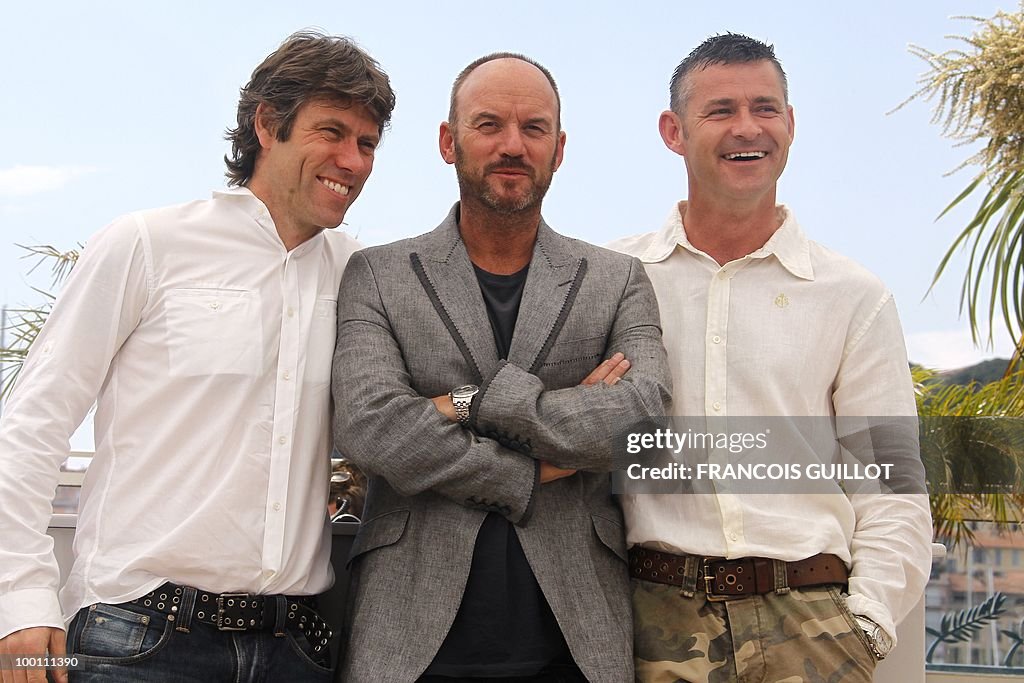 From left : British actors John Bishop,