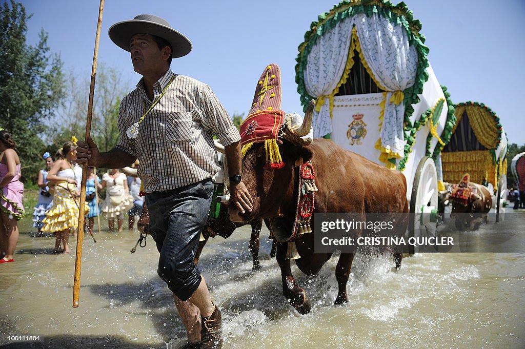 Pilgrims make their way to the shrine of