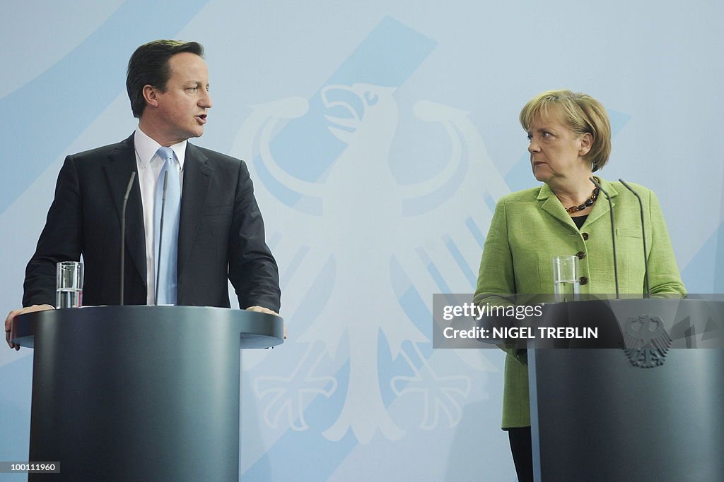 German Chancellor Angela Merkel and Brit