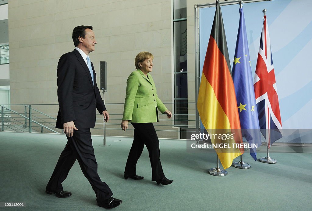 German Chancellor Angela Merkel and Brit