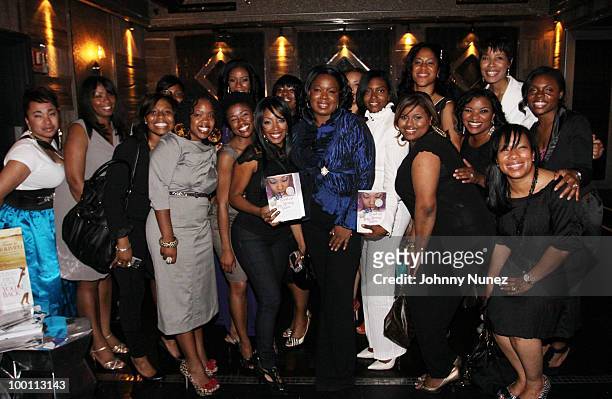 Authos Candace Sandy and contributing writers attend a press reception for "Souls of My Young Sisters" at Covet on May 20, 2010 in New York City.