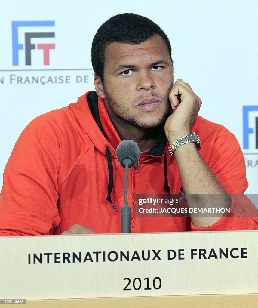 French tennis player Jo-Wilfried Tsonga