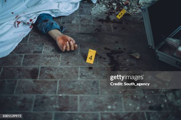 crime scene - dead person photos stock pictures, royalty-free photos & images