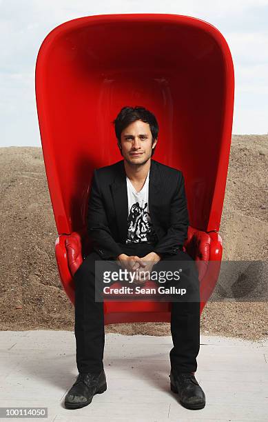 Director Gael Garcia Bernal from the film "Revolucion" pose for a portrait during the 63rd Annual Cannes Film Festival on May 21, 2010 in Cannes,...