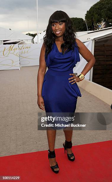 Singer/actress Jennifer Hudson attends the Winnie Cocktail Party at Terrazza Martini during the 63rd Annual Cannes Film Festival on May 16, 2010 in...