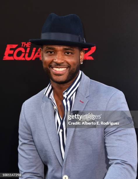 Larenz Tate attends the premiere of Columbia Pictures' "Equalizer 2" at the TCL Chinese Theatre on July 17, 2018 in Hollywood, California.