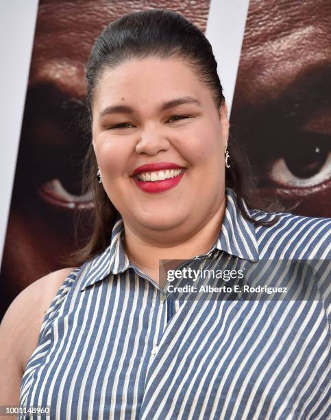 Britney Young attends the premiere of Columbia Pictures' "Equalizer 2" at the TCL Chinese Theatre on July 17, 2018 in Hollywood, California.