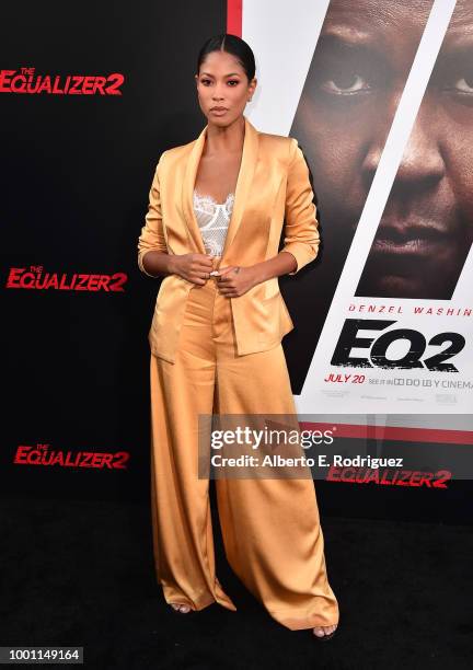 Lex Scott attends the premiere of Columbia Pictures' "Equalizer 2" at the TCL Chinese Theatre on July 17, 2018 in Hollywood, California.