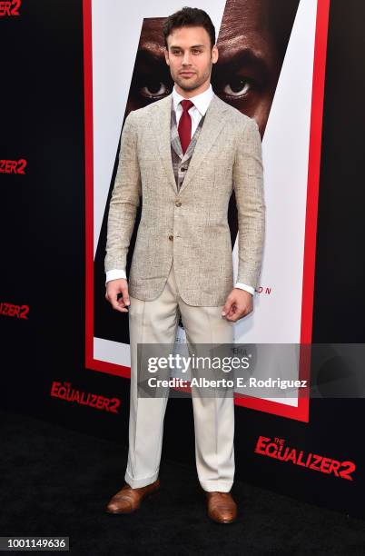 Ryan Guzman attends the premiere of Columbia Pictures' "Equalizer 2" at the TCL Chinese Theatre on July 17, 2018 in Hollywood, California.