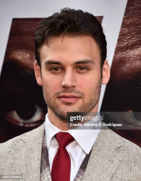 Ryan Guzman attends the premiere of Columbia Pictures' "Equalizer 2" at the TCL Chinese Theatre on July 17, 2018 in Hollywood, California.