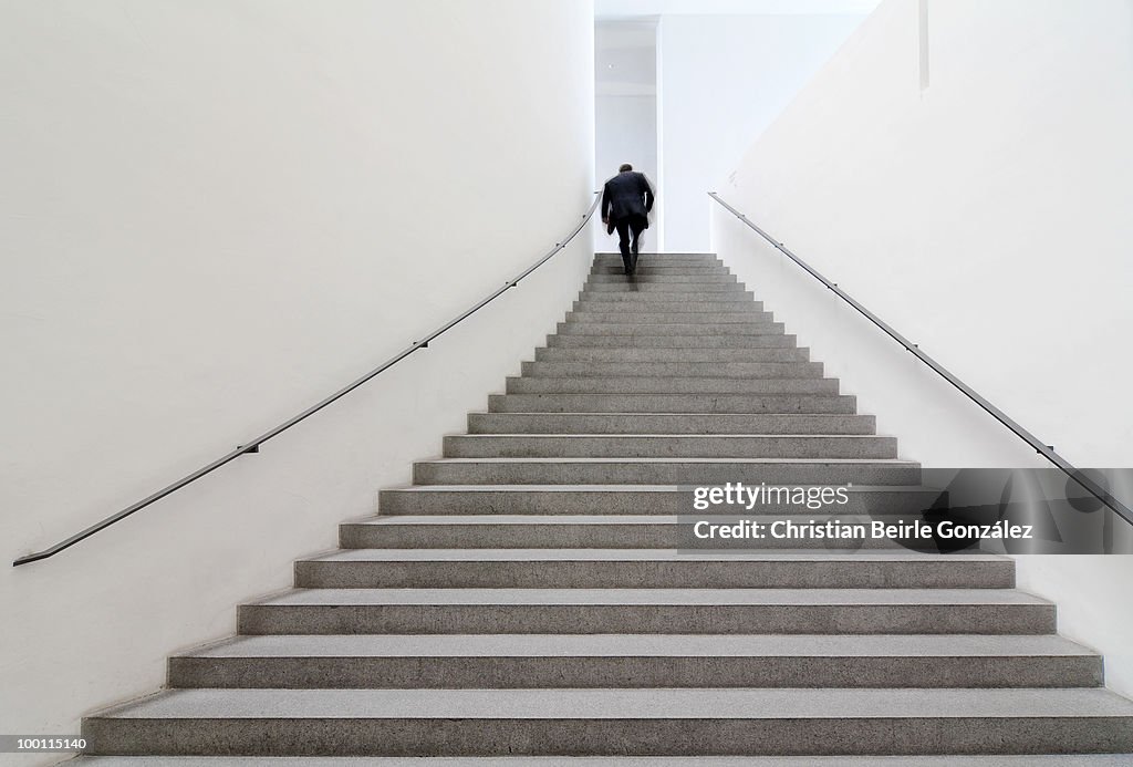 Close up view of staircase 