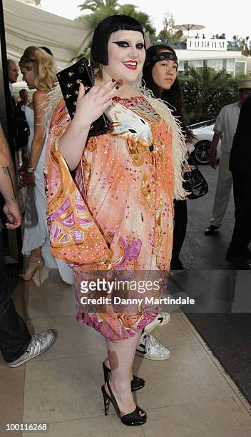 Singer Beth Ditto attends the 63rd Cannes Film Festival on May 21, 2010 in Cannes, France.