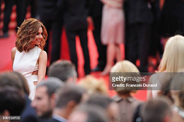 Singer Cheryl Cole attends the 'Outside Of The Law' Premiere at the Palais des Festivals during the 63rd Annual Cannes Film Festival on May 21, 2010...