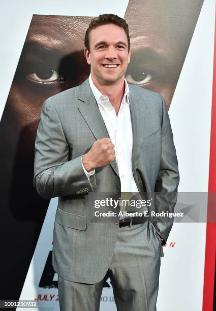 Mike Lee attends the premiere of Columbia Pictures' "Equalizer 2" at the TCL Chinese Theatre on July 17, 2018 in Hollywood, California.