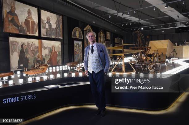 James Bradburne, Director of the Pinacoteca di Brera poses during the Leonardo Da Vinci Parade at Museo della Scienza e della Tecnica on July 18,...