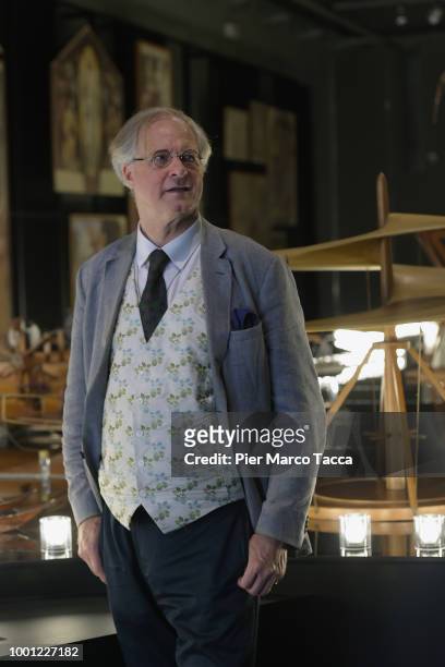 James Bradburne, Director of the Pinacoteca di Brera poses during the Leonardo Da Vinci Parade at Museo della Scienza e della Tecnica on July 18,...